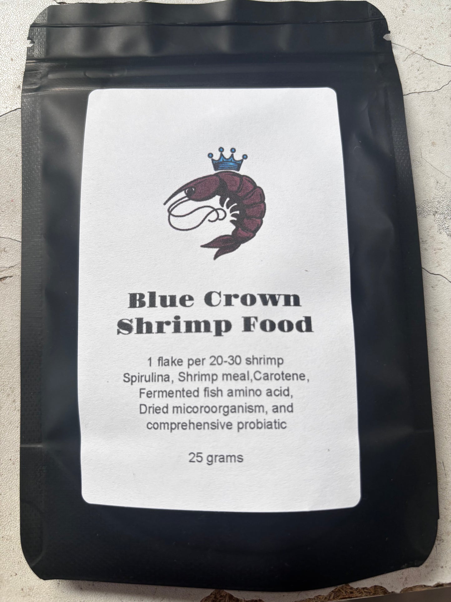 SHRIMP FOOD BY BLUE CROWN 25 grams