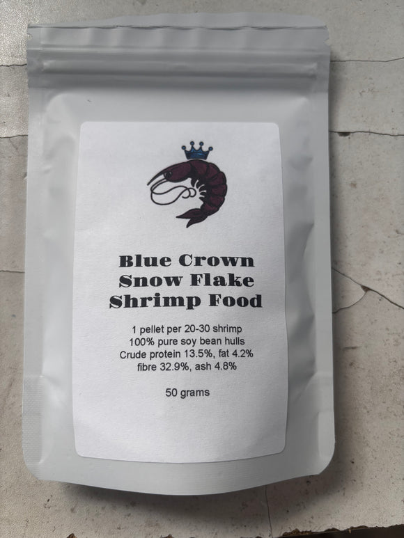 Blue Crown Snowflake Shrimp Food 50 grams