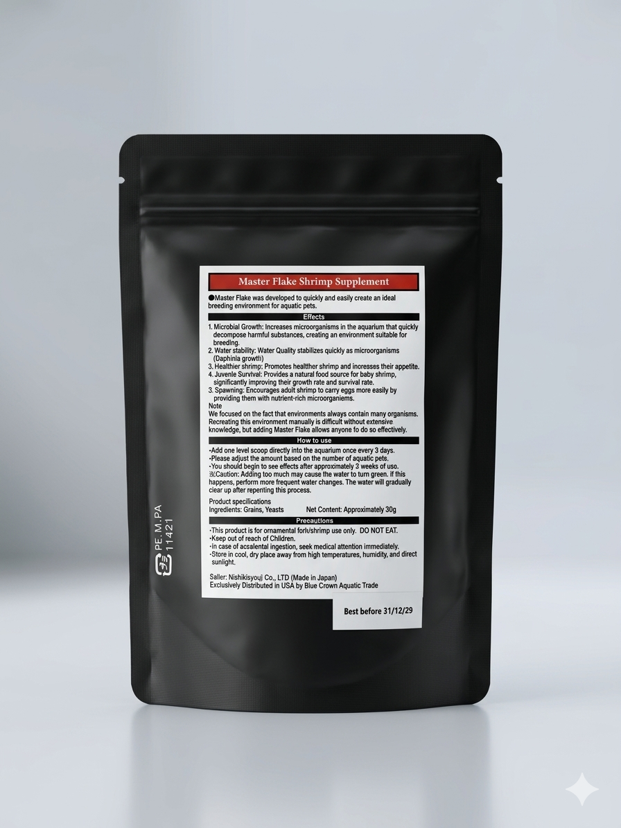 Masterflake live bacteria and shrimp food